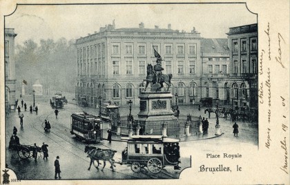 Bruxelles - Place Royale - Tramways