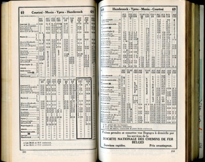 Ligne 69 (horaires 1937)