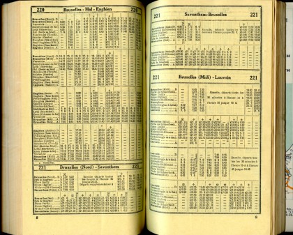 Ligne 220-221 (Horaire 1937)