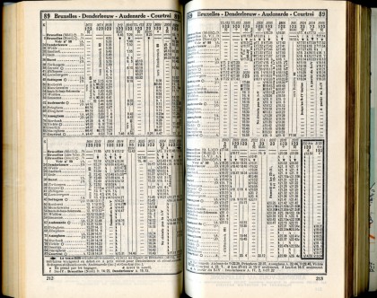 Ligne 89 - 1 (Horaire 1937)