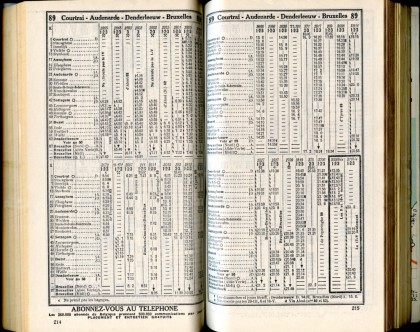 Ligne 89 - 2 (Horaire 1937)