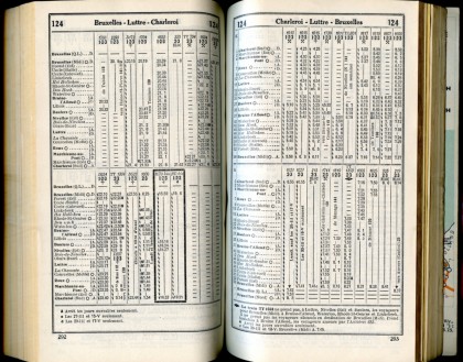 Ligne 124 (3) - Horaire 1937