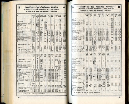 Ligne 44 - 2 (Horaire 1937)