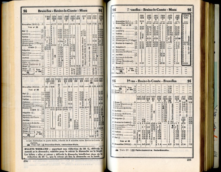 Ligne 96 - 2 (Horaire 1937)