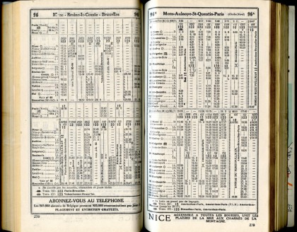 Ligne 96 - 96A (Horaire 1937)