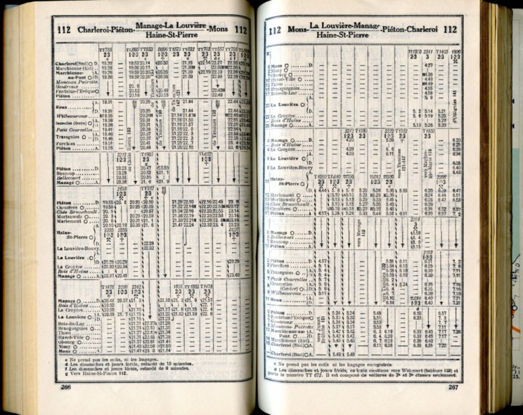 Ligne 112 (Horaire 1937)