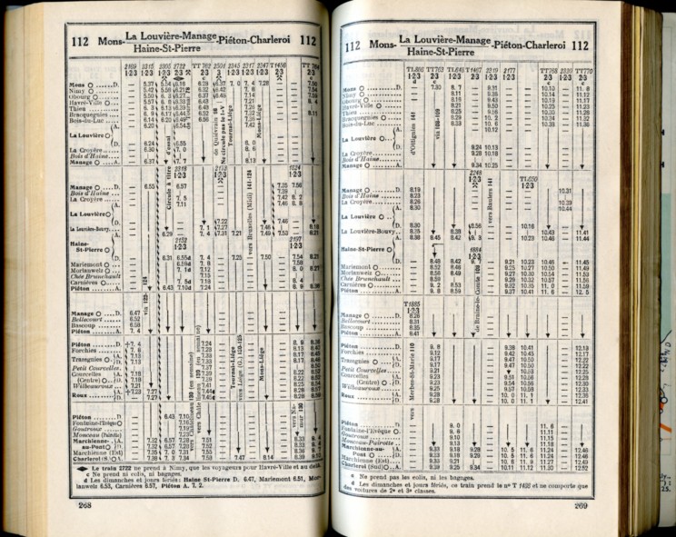 Ligne 112 (Horaire 1937)