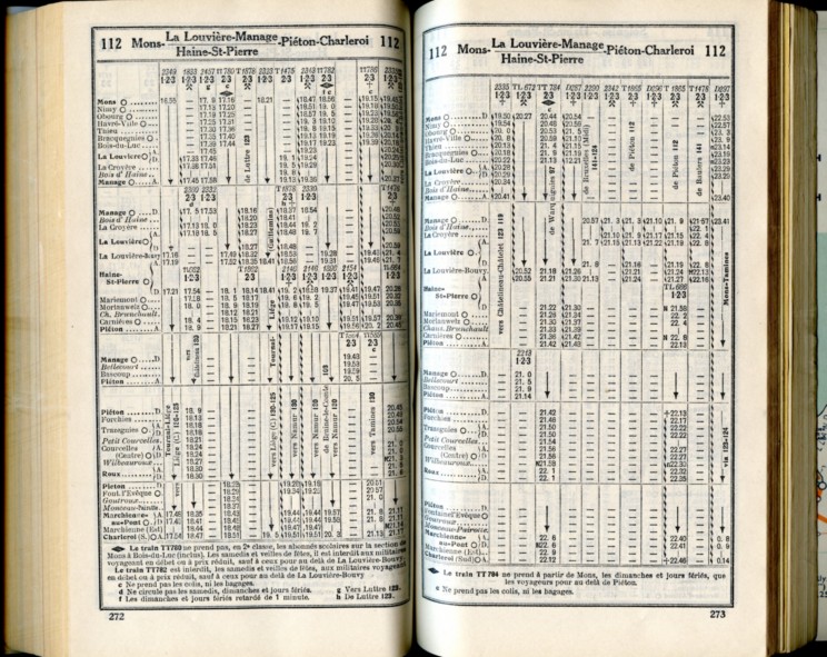 Ligne 112 (Horaire 1937)