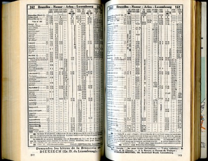 Ligne 162 (Horaire 1937)