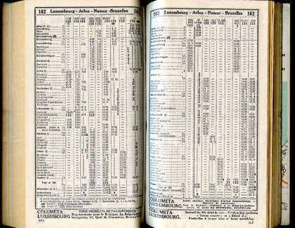 Ligne 162 (Horaire 1937)