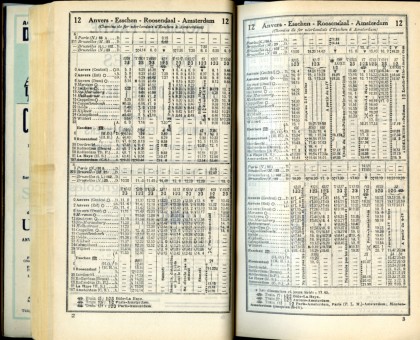 Ligne 12 (Horaire 1937)