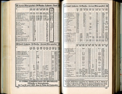 Ligne 59 - 2 (Horaire 1937)