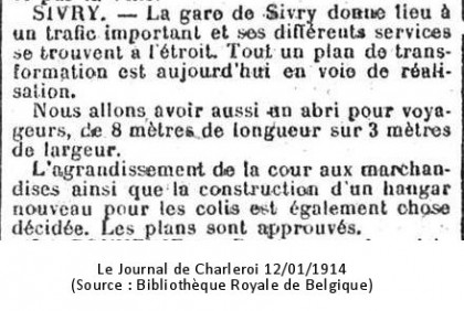 Journal de Charleroi 12/01/1914 (Source : Bibliothèque Royale de Belgique)