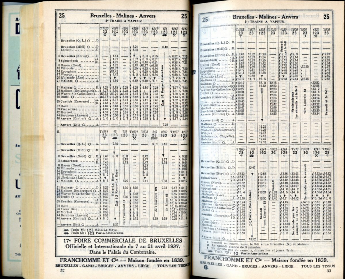 Ligne 25 _ 2 (Horaire 1937)