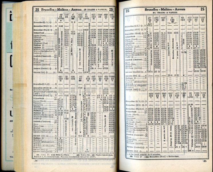 Ligne 25 _ 3 (Horaire 1937)