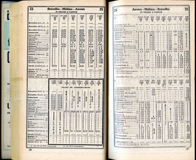 Ligne 25 _ 4 (Horaire 1937)