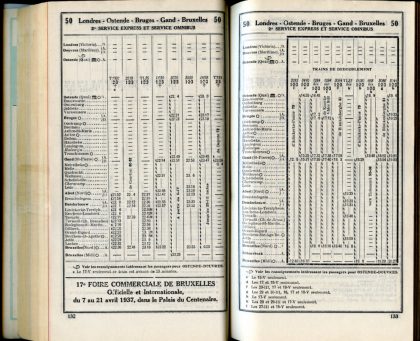 Ligne 50 _ 3 (Horaire 1937)