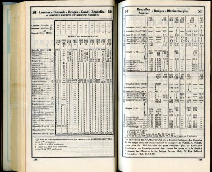 Lignes 50 - 51 (Horaires 1937)