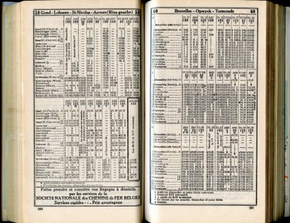 Lignes 59 - 60 (Horaires 1937)