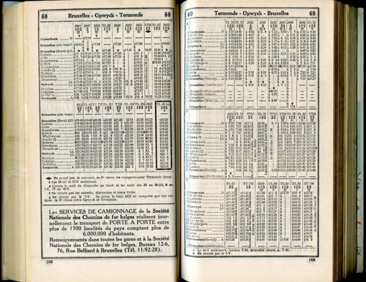 Ligne 60 (Horaire 1937)