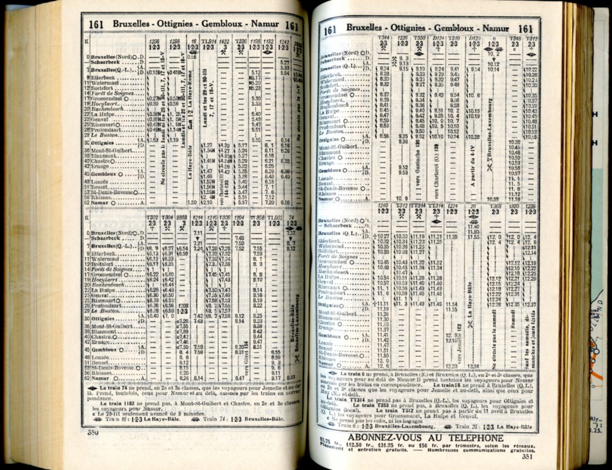 Ligne 161 _ 1 (Horaire 1937)