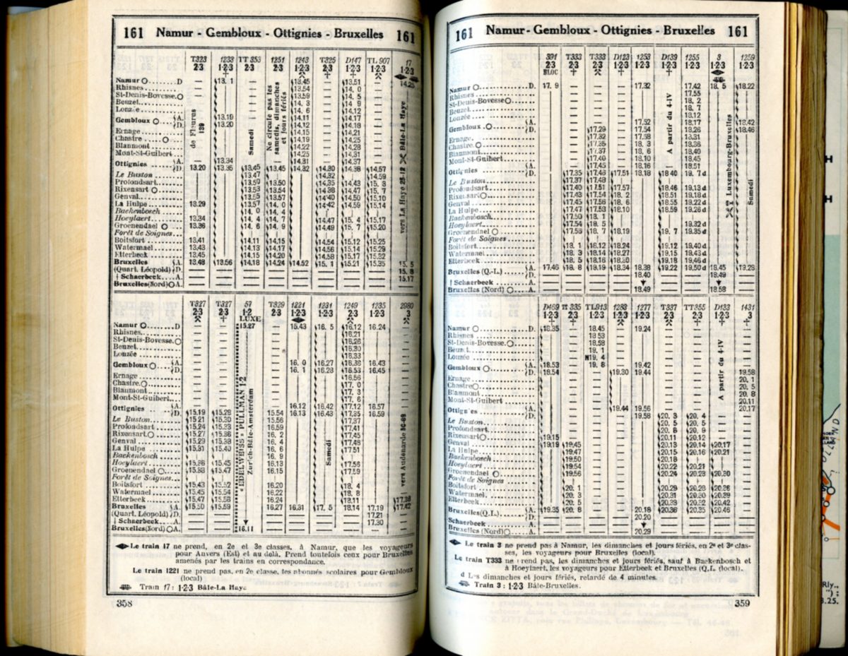 Ligne 161 _ 5 (Horaire 1937)