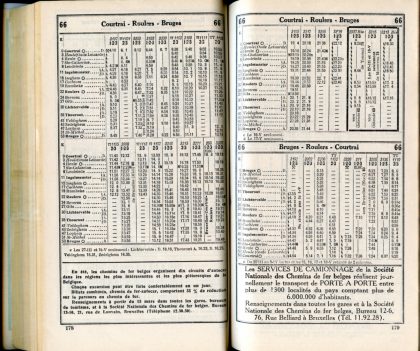 Ligne 66 (Horaire 1937)