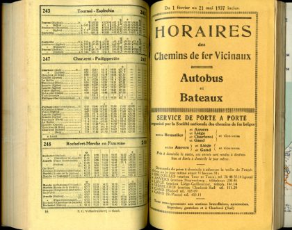 Lignes autobus 243 - 247 - 248 (Horaires 1937)