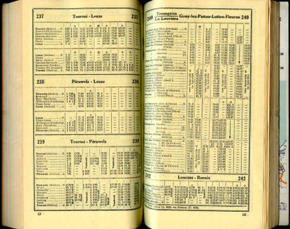 Lignes bus 237 - 238 - 239 - 240 (Horaires 1937)