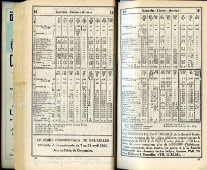 Ligne 16 (Horaire 1937)