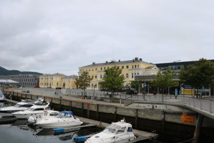 Ancienne et nouvelle gare de Trondheim