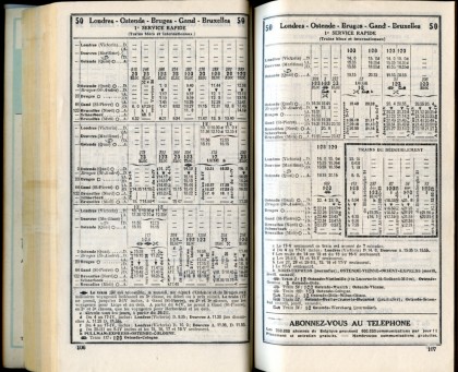 Ligne 50 (2) - Horaire 1937