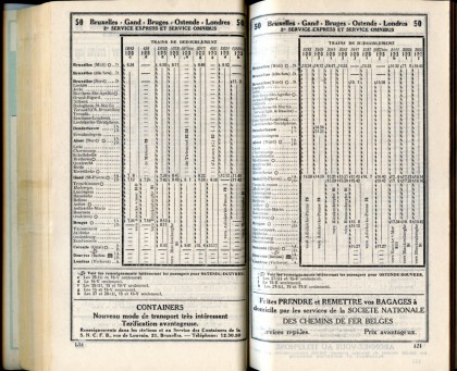 Ligne 50 (8) - Horaire 1937