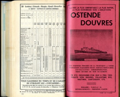 Ligne 50 (12) - Horaire 1937