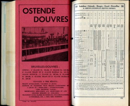 Ligne 50 (13) - Horaire 1937