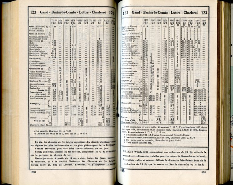 Ligne 123 /2 (Horaires 1937)