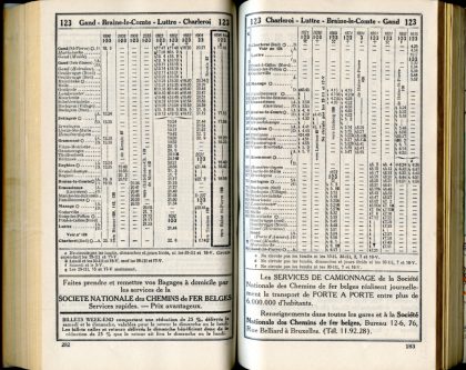 Ligne 123 /3 (Horaires 1937)