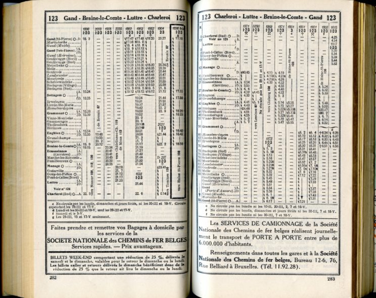 Ligne 123 /3 (Horaires 1937)